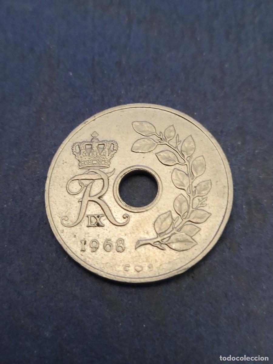 Monedas antiguas de Europa: Moneda 25 ore 1968 Dinamarca - Foto 1