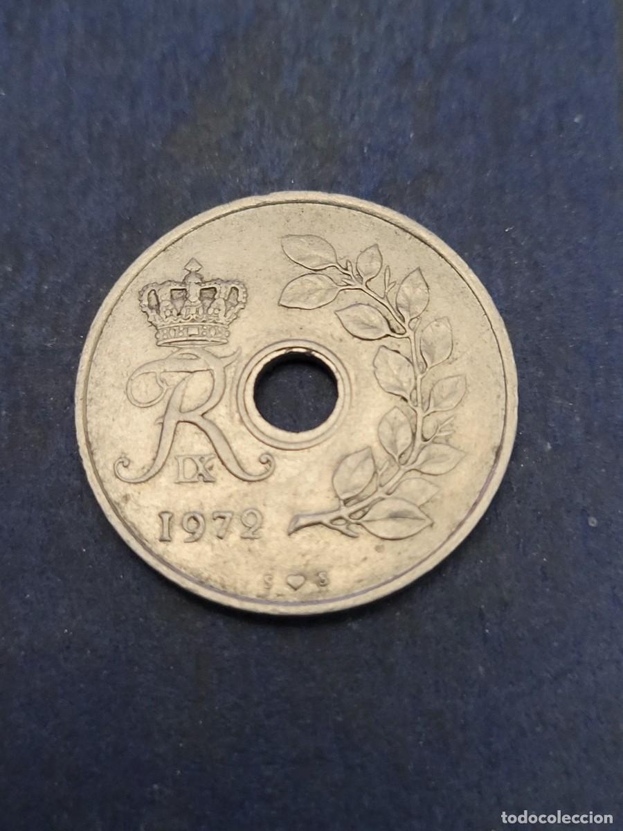 Monedas antiguas de Europa: Moneda 25 ore 1972 Dinamarca - Foto 1