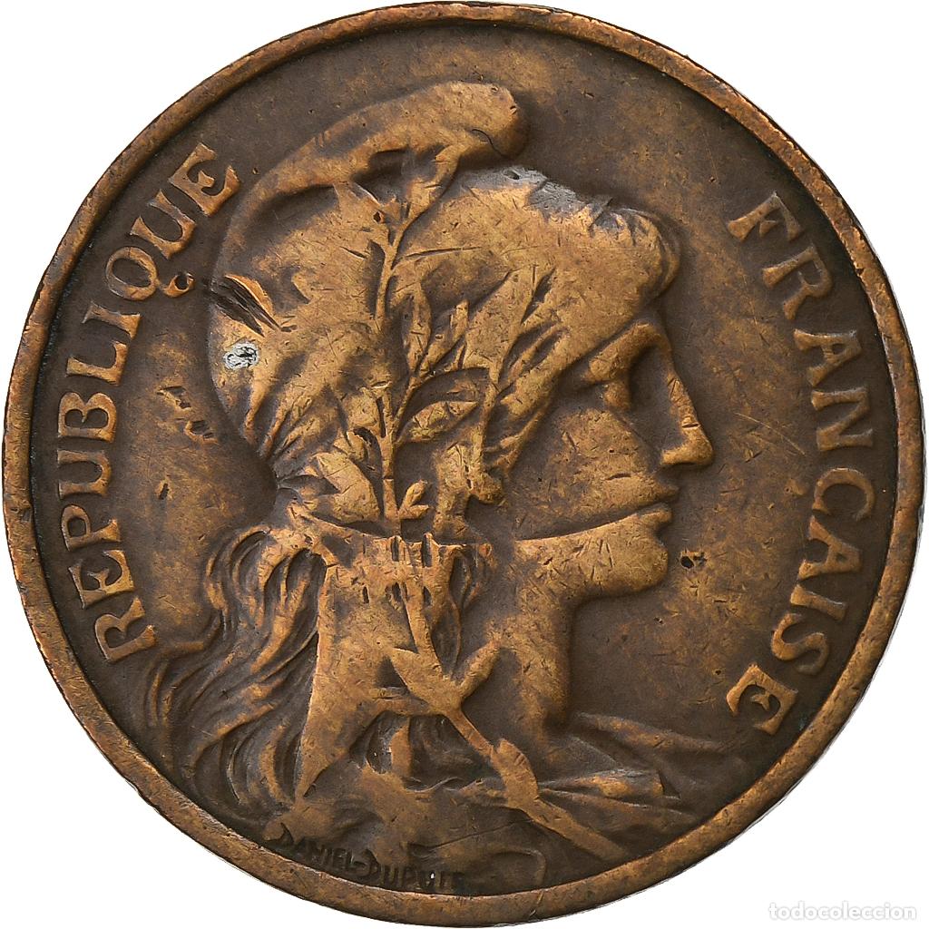 Alte M&uuml;nzen aus Europa: [#1222340] Francia, 5 Centimes, Dupuis, 1912, Paris, Bronce, BC+, KM:842