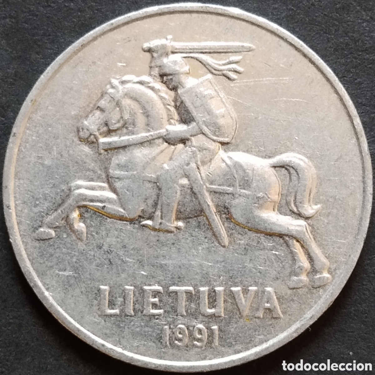 Monedas antiguas de Europa: MONEDA - LITUANIA 2 CENTAI 1991 - Foto 2