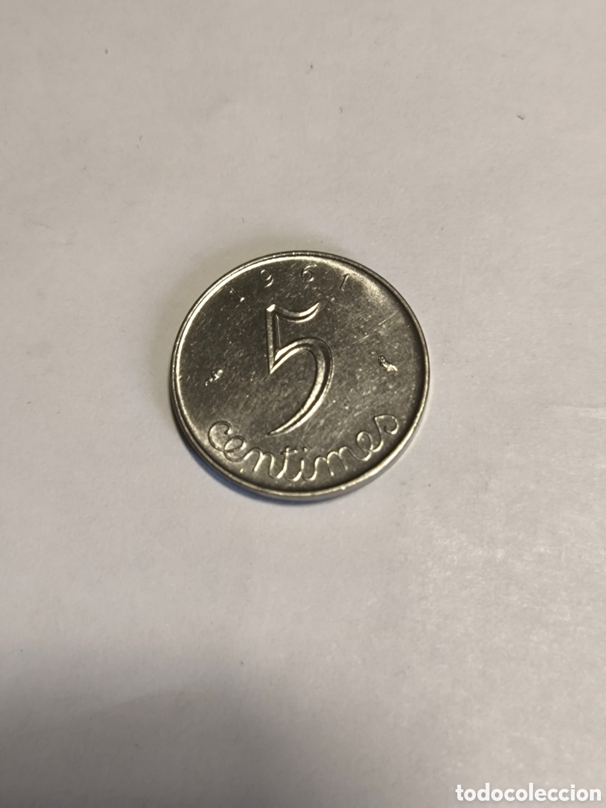 Monedas antiguas de Europa: 5 C&eacute;ntimos Francia 1962 - Foto 1