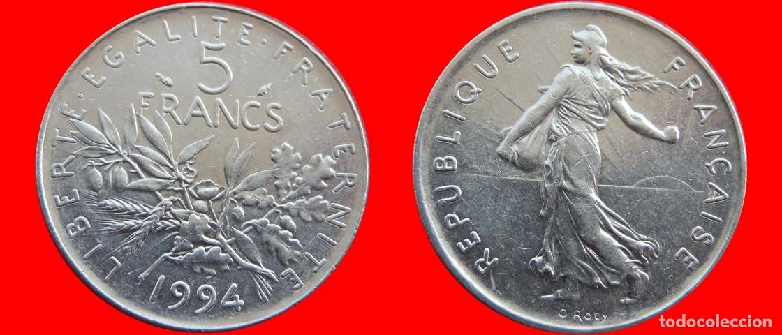 Old Coins of Europe: 5 FRANCOS 1994 FRANCIA-124919