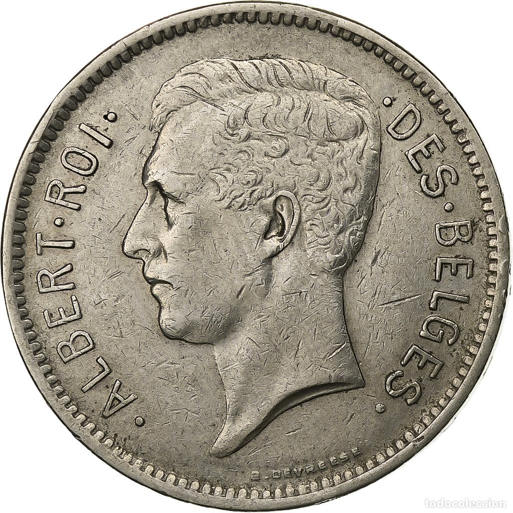 Old Coins of Europe: [#1222365] B&eacute;lgica, 5 Francs, 5 Frank, 1931, N&iacute;quel, MBC, KM:97.1