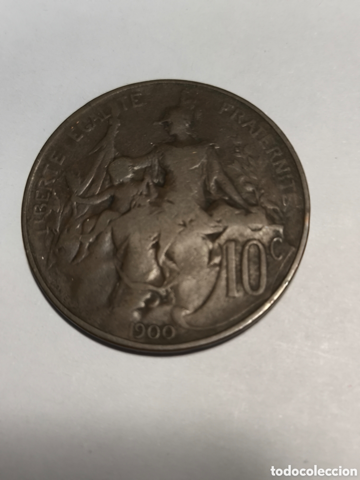Monedas antiguas de Europa: 10 C&eacute;ntimos Francia 1900 - Foto 1