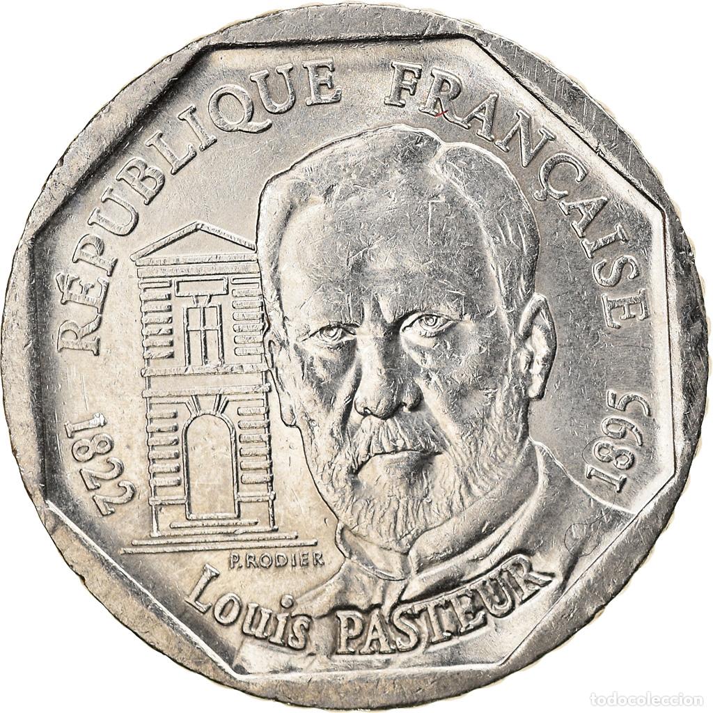 Monete antiche di Europa: [#219353] Moneda, Francia, Pasteur, 2 Francs, 1995, MBC, N&iacute;quel, KM:1119, Gadoury:549