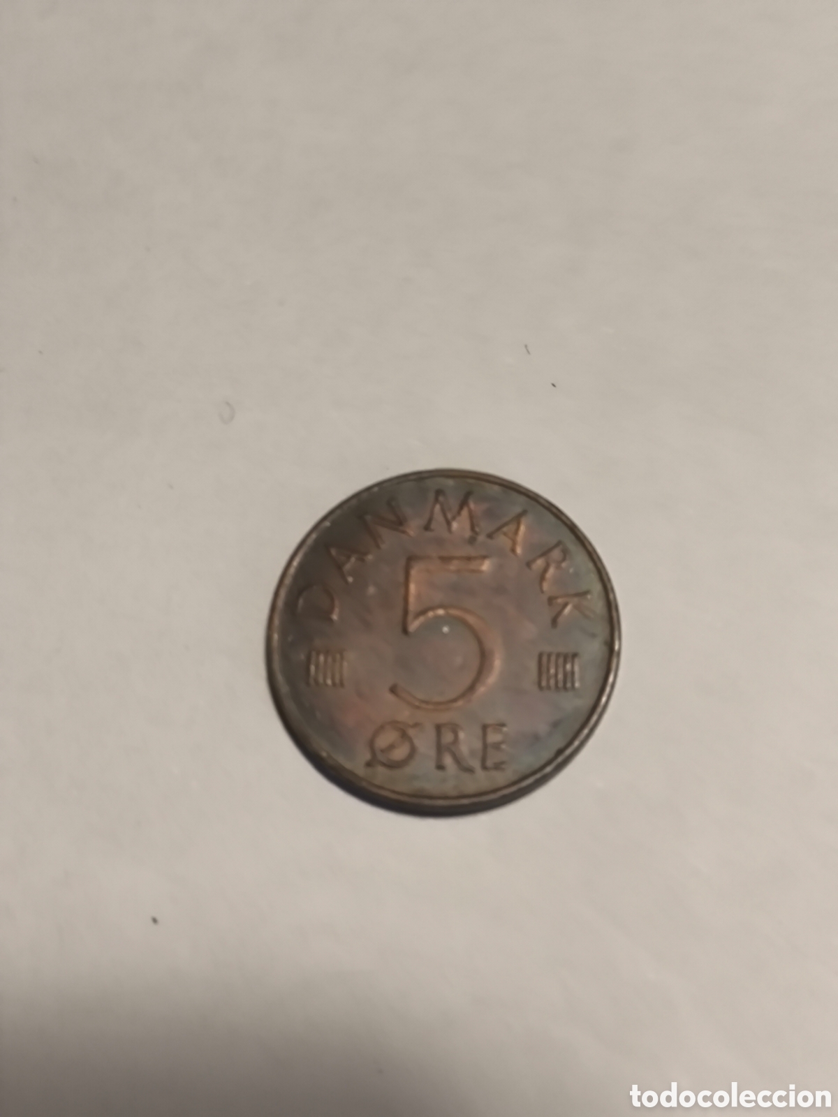 Monedas antiguas de Europa: 5 Ore Dinamarca 1976 - Foto 1