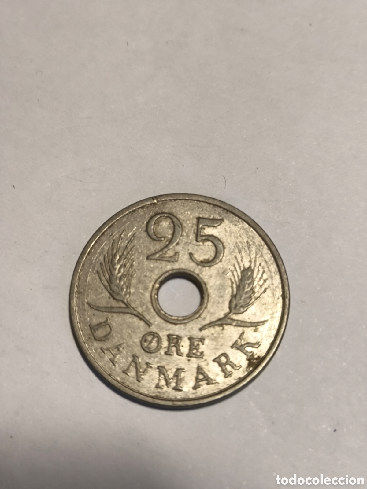 Monedas antiguas de Europa: 25 Ore Dinamarca 1968 - Foto 1