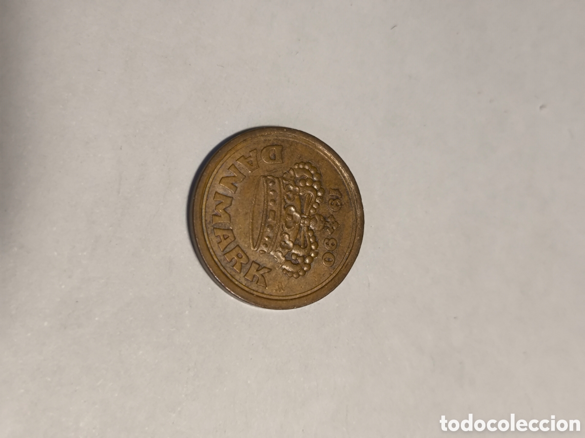 Monedas antiguas de Europa: 25 Ore Dinamarca 1990 - Foto 2