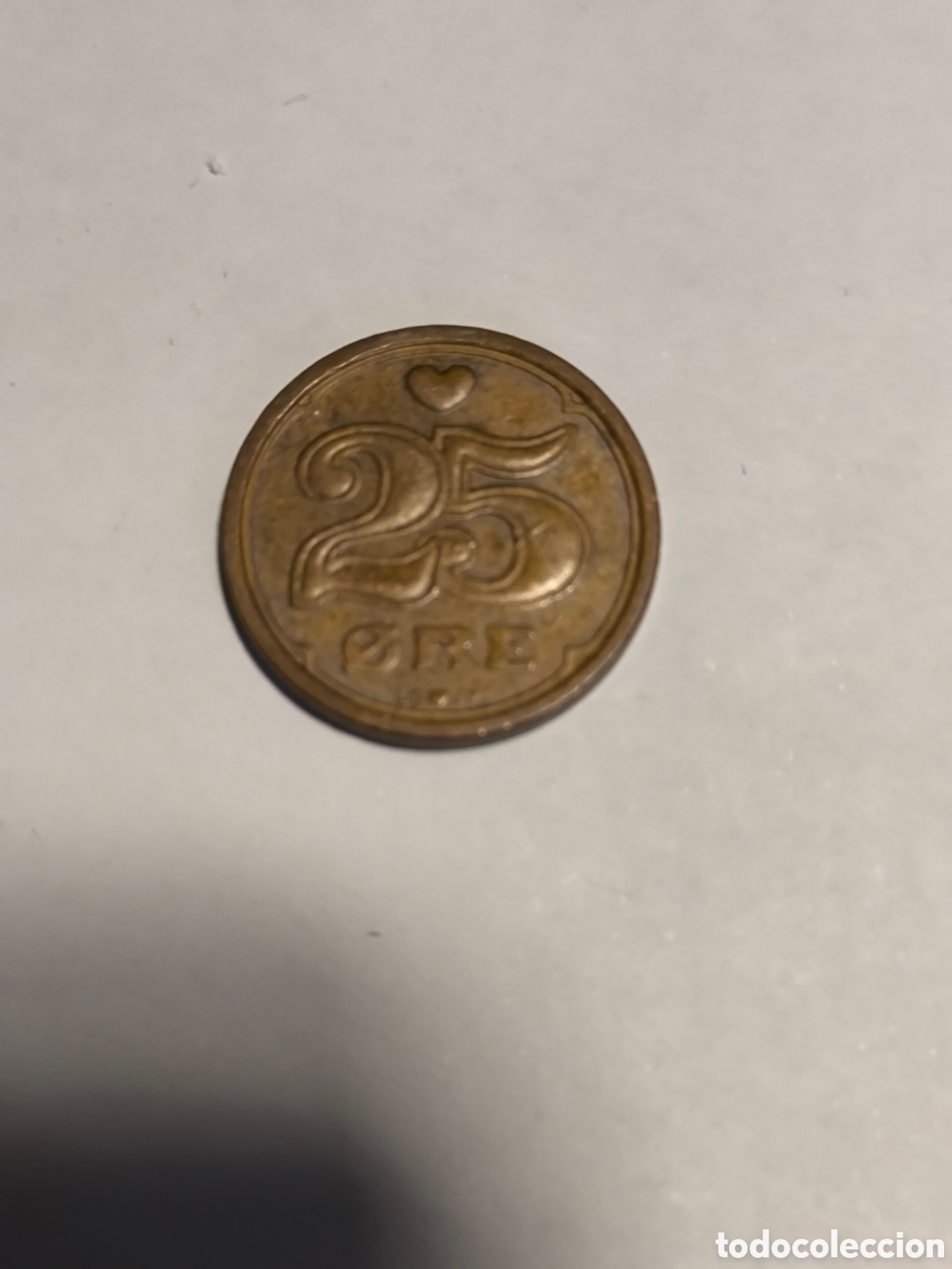 Monedas antiguas de Europa: 25 Ore Dinamarca 1990 - Foto 1