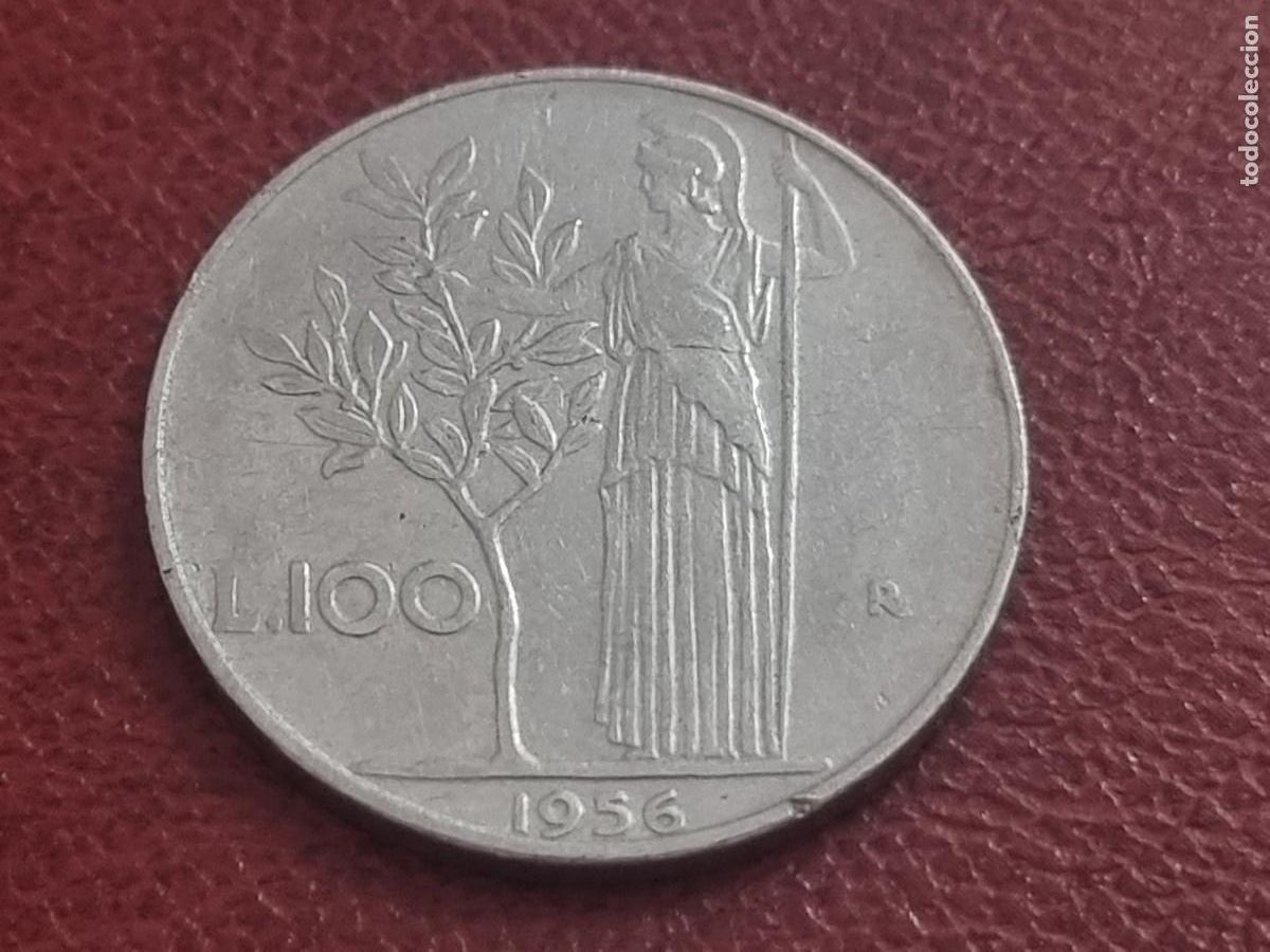 Moedas antigas da Europa: 100 LIRE ITALIA 1956 BUEN EJEMPLAR