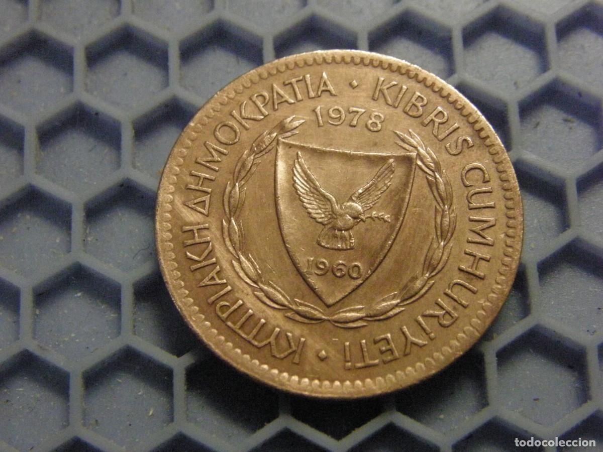 Monedas antiguas de Europa: MONEDA DE 5 MILS DE CHIPRE 1978 - Foto 3