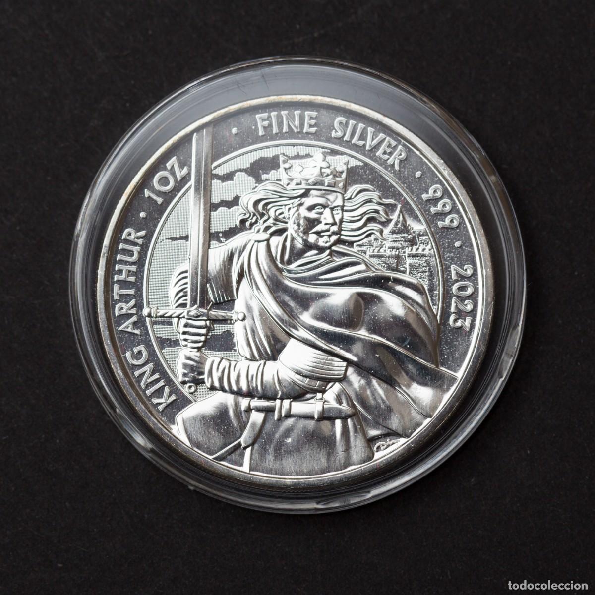 Monedas antiguas de Europa: Rey Arturo. 2023. Moneda de plata