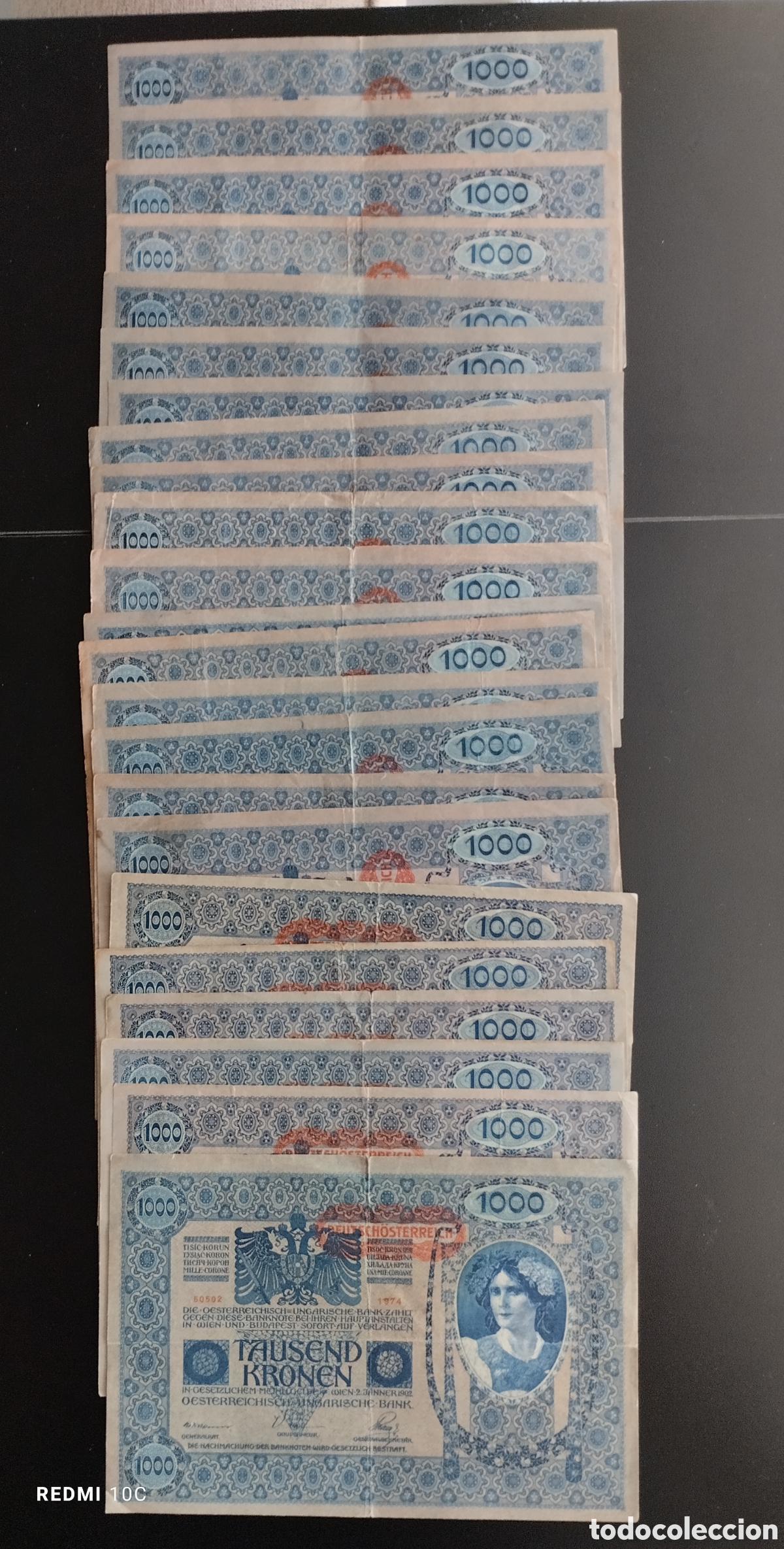 Monedas antiguas de Europa: Billetes de Austria de 1902 - Foto 1