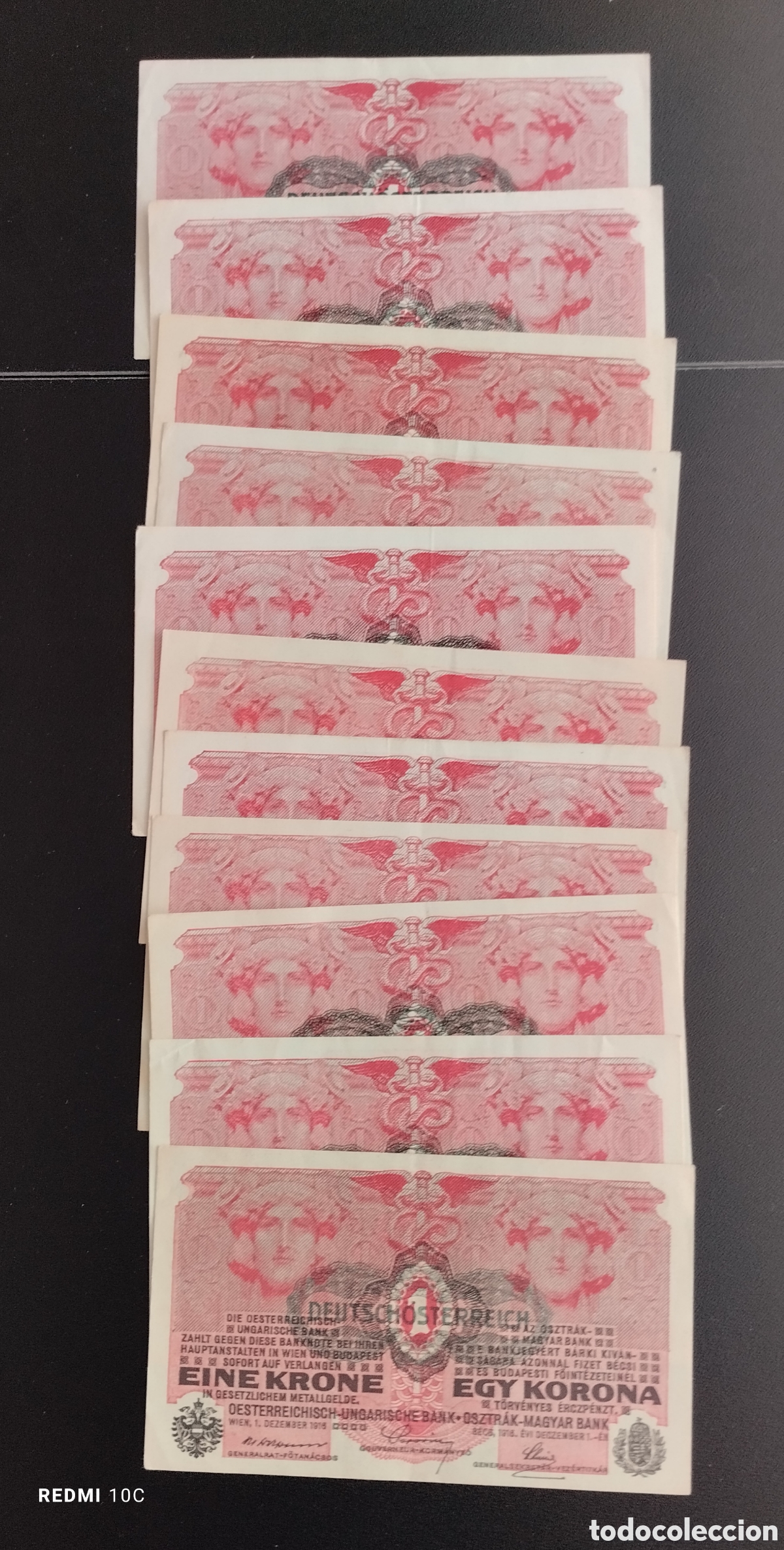 Monedas antiguas de Europa: Billetes de Austria de 1916 - Foto 1