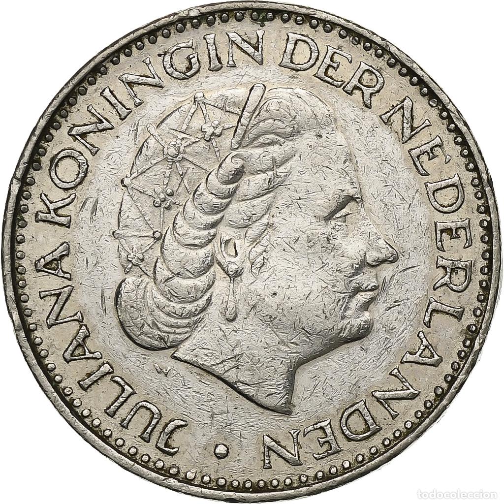 Monete antiche di Europa: [#1029574] Pa&iacute;ses Bajos, Juliana, Gulden, 1969, N&iacute;quel, MBC, KM:184a