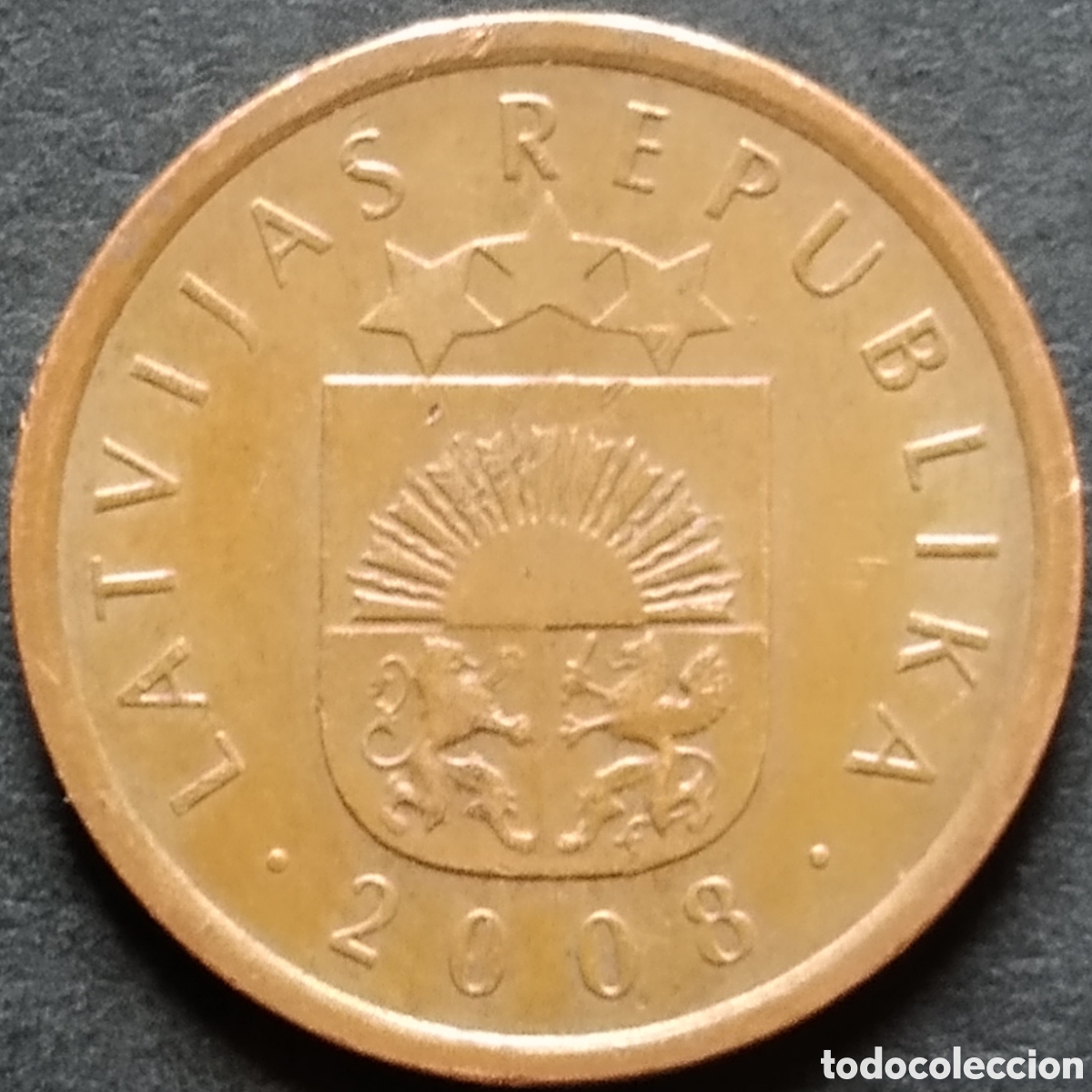 Monedas antiguas de Europa: MONEDA - LETONIA 1 SANTIMS 2008 - Foto 2
