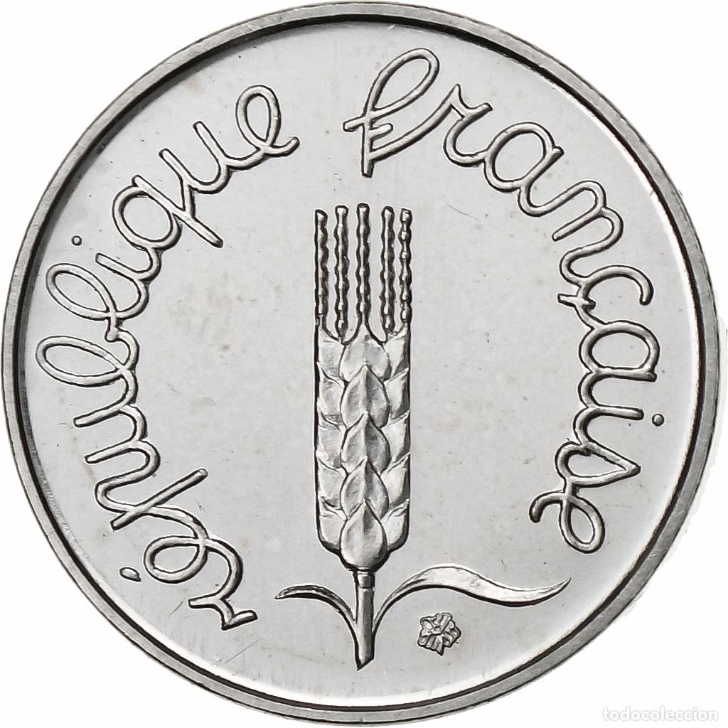 Monedas antiguas de Europa: [#393960] Moneda, Francia, &Eacute;pi, Centime, 1973, Paris, FDC, Acero inoxidable, KM:928