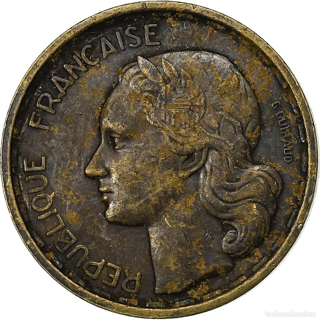 Alte M&uuml;nzen aus Europa: [#226465] Francia, 10 Francs, Guiraud, 1950, Beaumont - Le Roger, Aluminio - bronce, BC