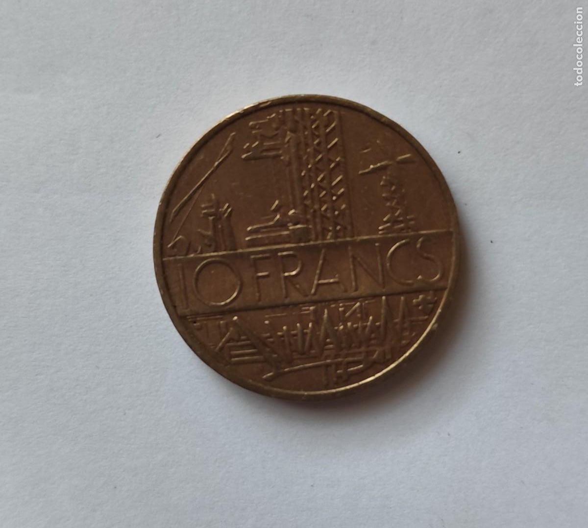 Monedas antiguas de Europa: MONEDA FRANCESA 10 FEANCS 1977 - Foto 1