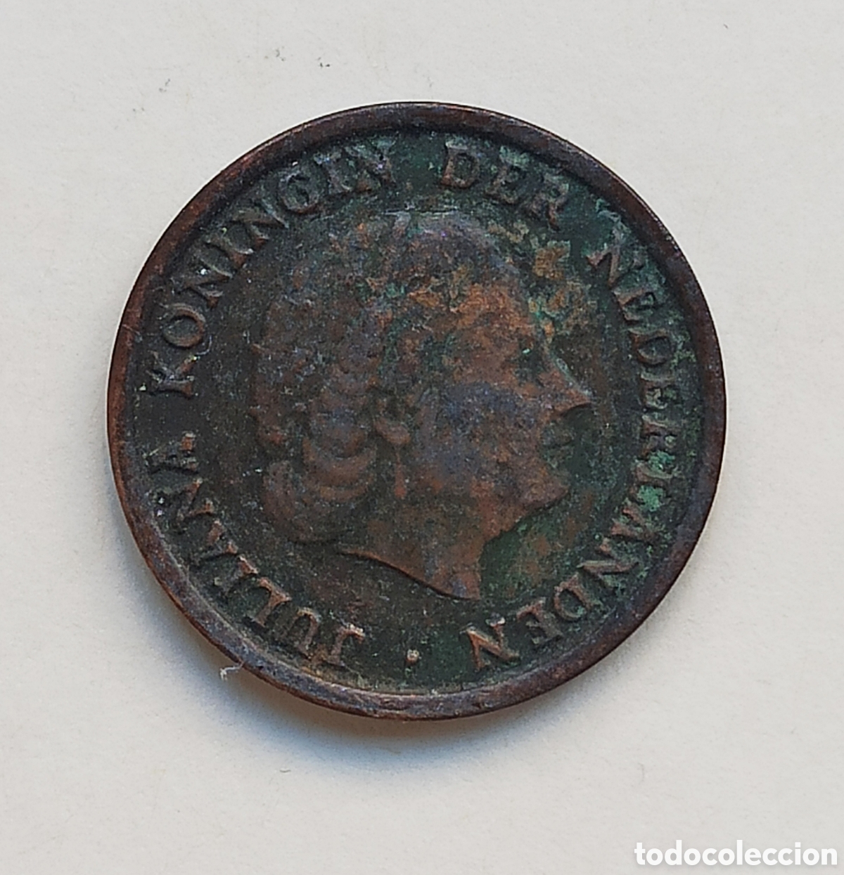 Monedas antiguas de Europa: Moneda de 1 cent 1950 HOLANDA - Foto 2
