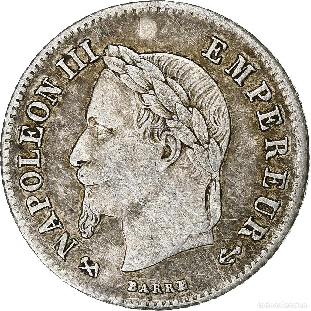Alte M&uuml;nzen aus Europa: [#394197] Moneda, Francia, Napoleon III, Napol&eacute;on III, 20 Centimes, 1866, Bordeaux, MBC