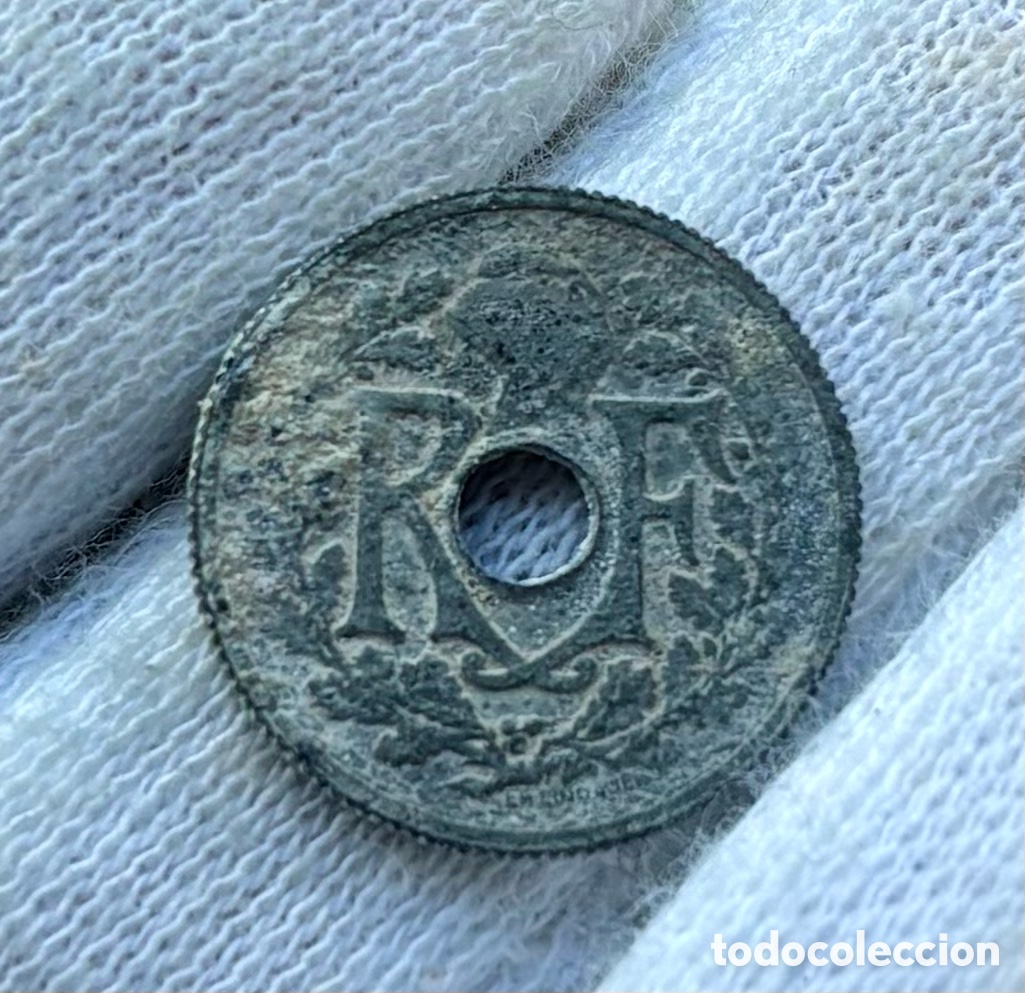 Monedas antiguas de Europa: Moneda FRANCIA 10 Centimos 1945 - Foto 2