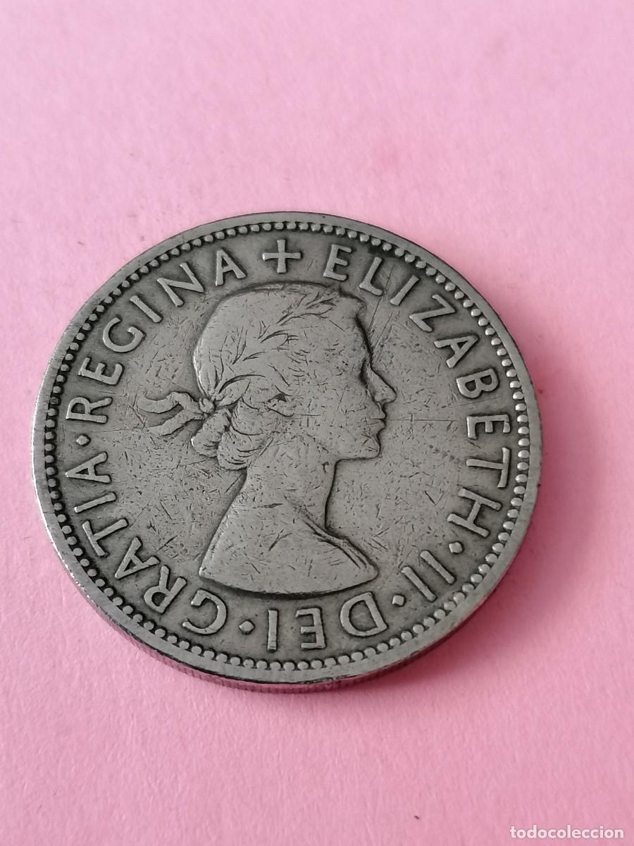 Monedas antiguas de Europa: Moneda, Inglaterra, 2 chelines, 1954, BC+ - Foto 1