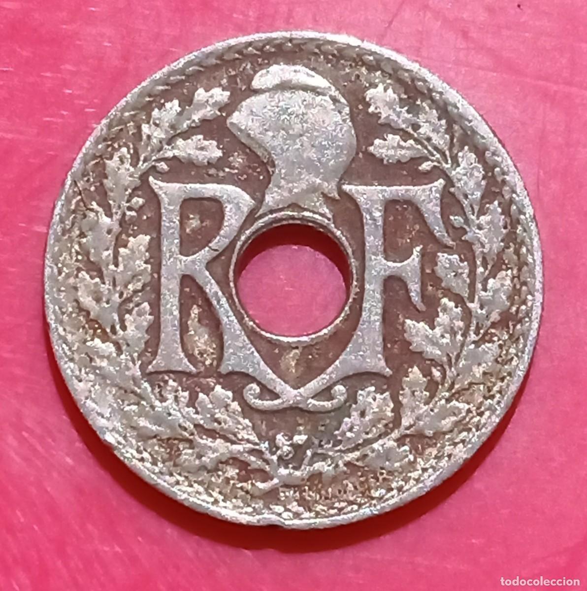 Monedas antiguas de Europa: FRANCIA - 5 CENTIMES 1922 RC - Foto 1