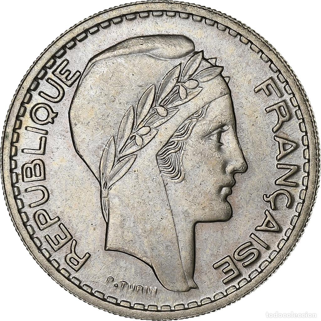 Alte M&uuml;nzen aus Europa: [#227205] Francia, 10 Francs, Turin, 1949, Paris, Cobre - n&iacute;quel, EBC+, KM:909.1