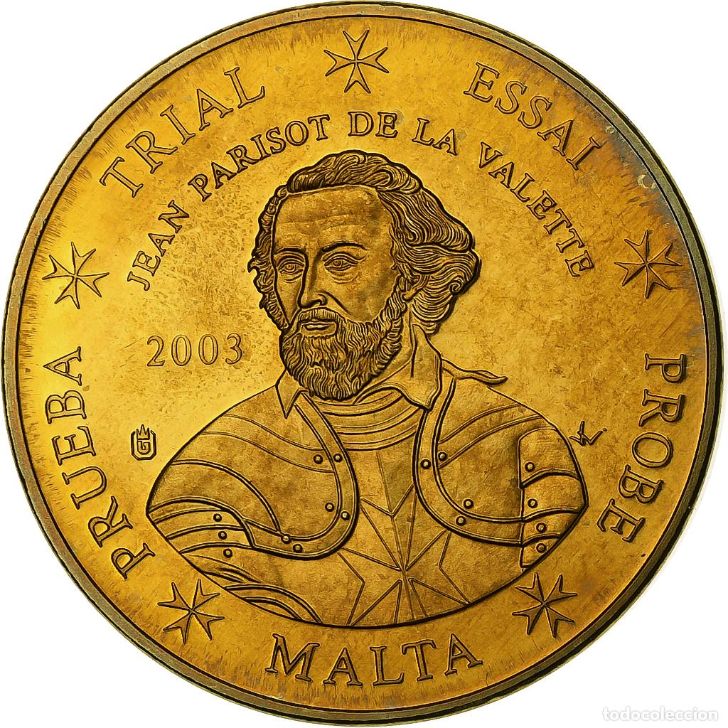 Old Coins of Europe: [#394325] Malta, 50 Euro Cent, PRUEBA-TRIAL ESSAI., 2003, Cupro-aluminium-nickel, SC+