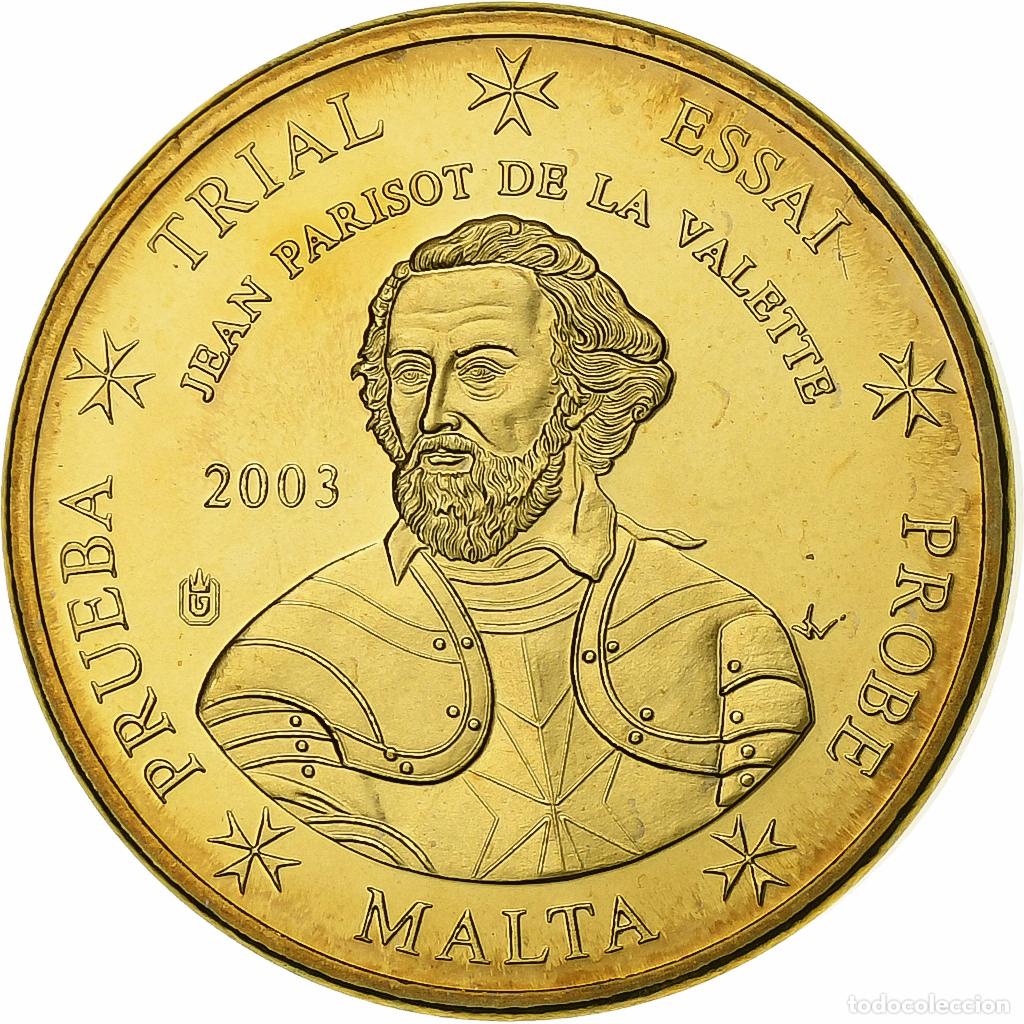 Moedas antigas da Europa: [#394329] Malta, 10 Euro Cent, PRUEBA-TRIAL ESSAI., 2003, Cupro-aluminium-nickel, SC+