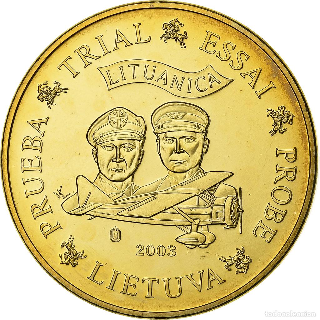 Monete antiche di Europa: [#394338] Lituania, 50 Cents, Fantaisist trial, 2003, Bronce - aluminio, FDC