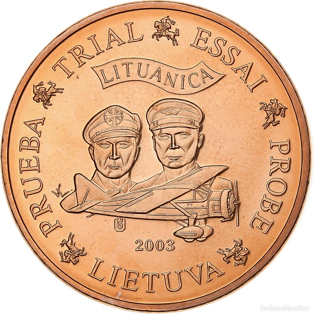 Monete antiche di Europa: [#394339] Lituania, 5 Euro Cent, PRUEBA-TRIAL ESSAI., 2003, Cobre, FDC