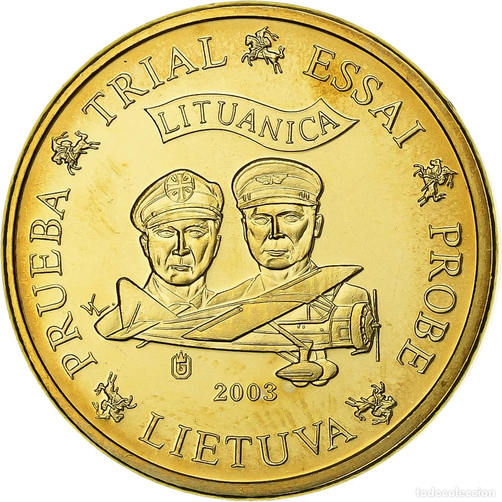 Old Coins of Europe: [#394342] Lituania, 10 Euro Cent, Fantaisist trial, 2003, Bronce - aluminio, FDC