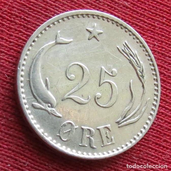 Monedas antiguas de Europa: Dinamarca 25 ore 1891 - Foto 1