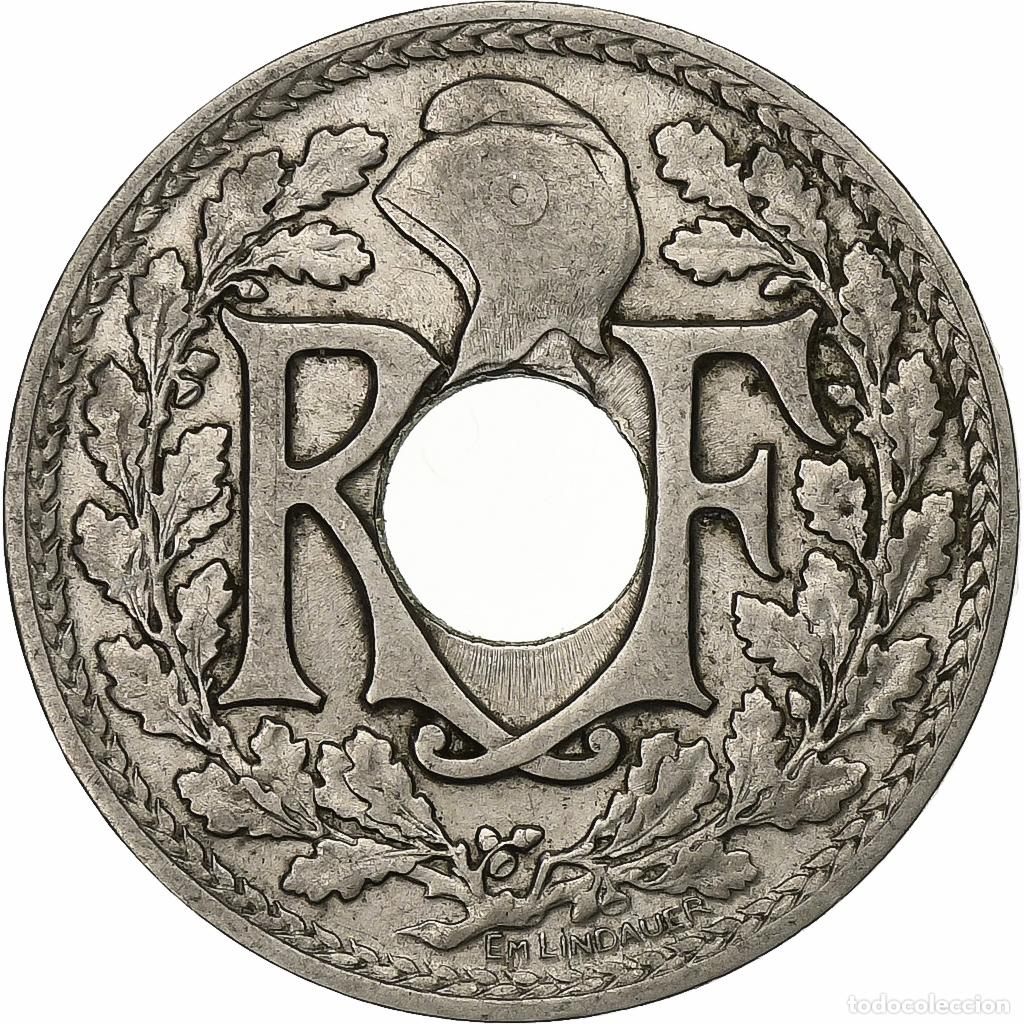 Monete antiche di Europa: [#1029958] Francia, 25 Centimes, Lindauer, 1915, Paris, N&iacute;quel, MBC, Gadoury:379, KM:867