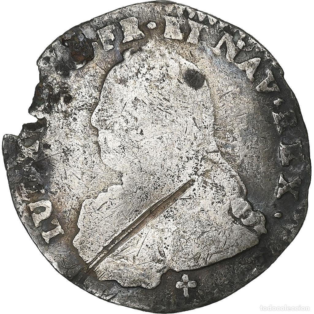 Monedas antiguas de Europa: [#1261034] Francia, Louis XV, 1/10 &Eacute;cu aux branches d'olivier, 1728, Troyes, Plata, BC