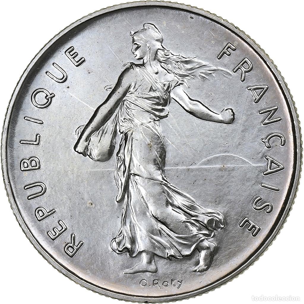 Monete antiche di Europa: [#135482] Francia, 5 Francs, Semeuse, 1975, MDP, s&eacute;rie FDC, Cupron&iacute;quel, FDC