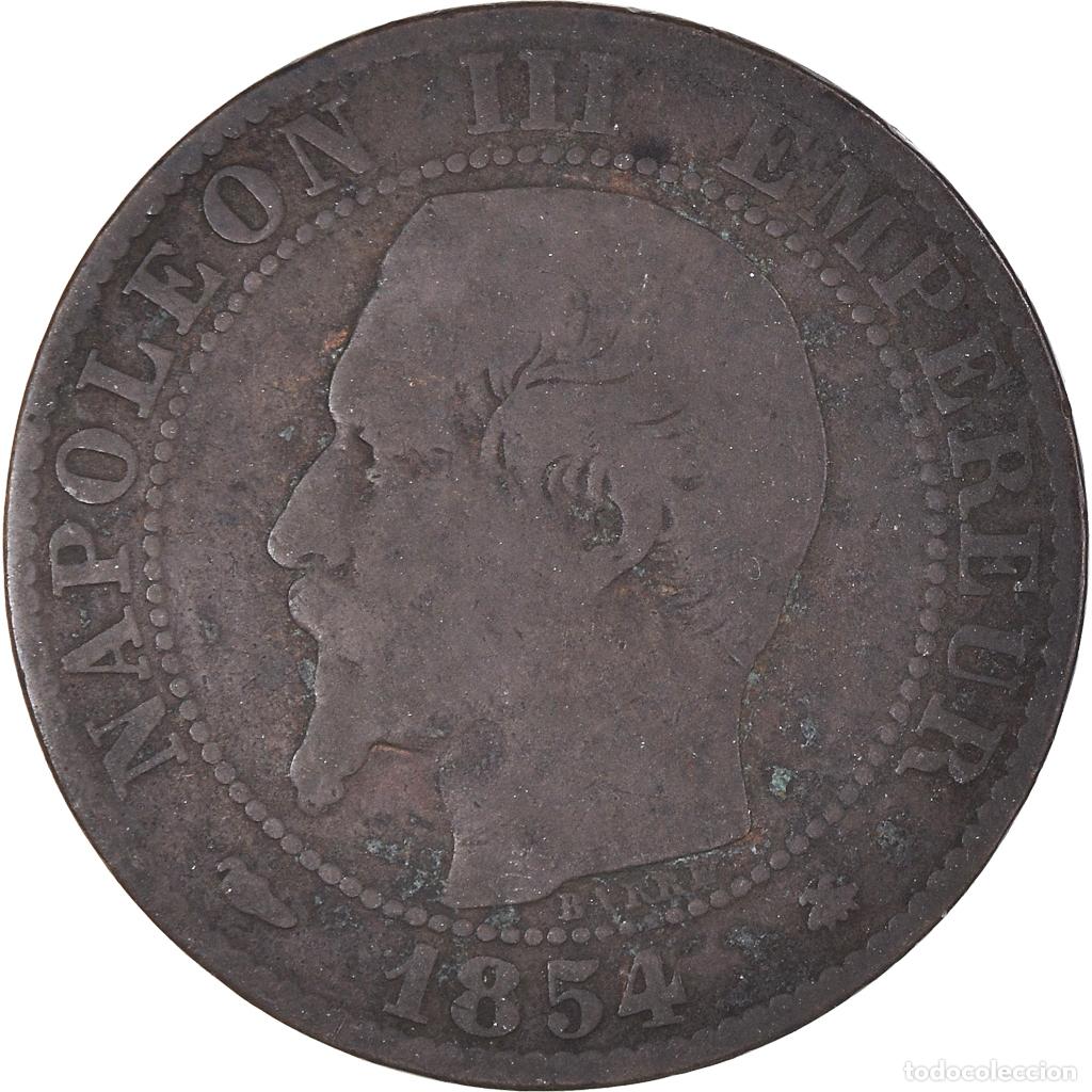 Monete antiche di Europa: [#1140488] Moneda, Francia, Napoleon III, Napol&eacute;on III, 5 Centimes, 1854, Strasbourg, BC+