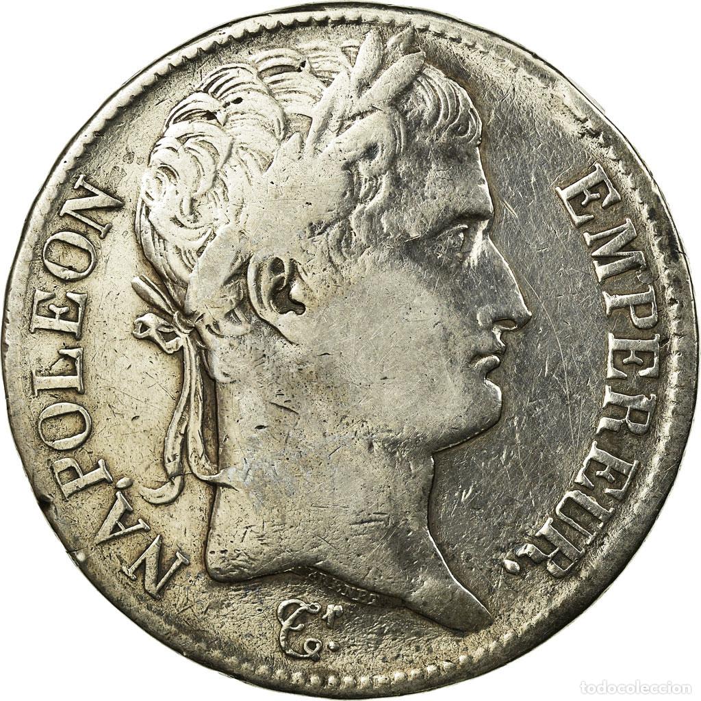 Monete antiche di Europa: [#10910] Francia, 5 Francs, Napol&eacute;on I, 1810, Bayonne, Plata, BC+, Gadoury:584