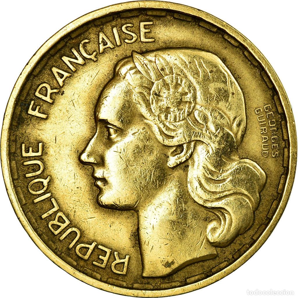 Moedas antigas da Europa: [#22216] Moneda, Francia, Guiraud, 20 Francs, 1950, MBC, Aluminio - bronce, Gadoury:864