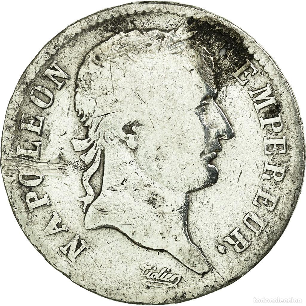 Monete antiche di Europa: [#24060] Moneda, Francia, Napol&eacute;on I, Franc, 1810, Bayonne, BC, Plata, Gadoury:447