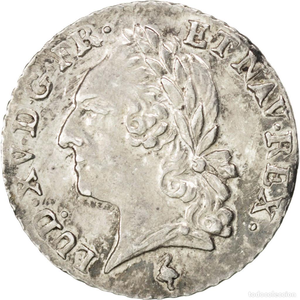 Monete antiche di Europa: [#29191] Moneda, Francia, Louis XV, 1/20 &Eacute;cu &agrave; la vieille t&ecirc;te (6 sols), 6 Sols, 1/20