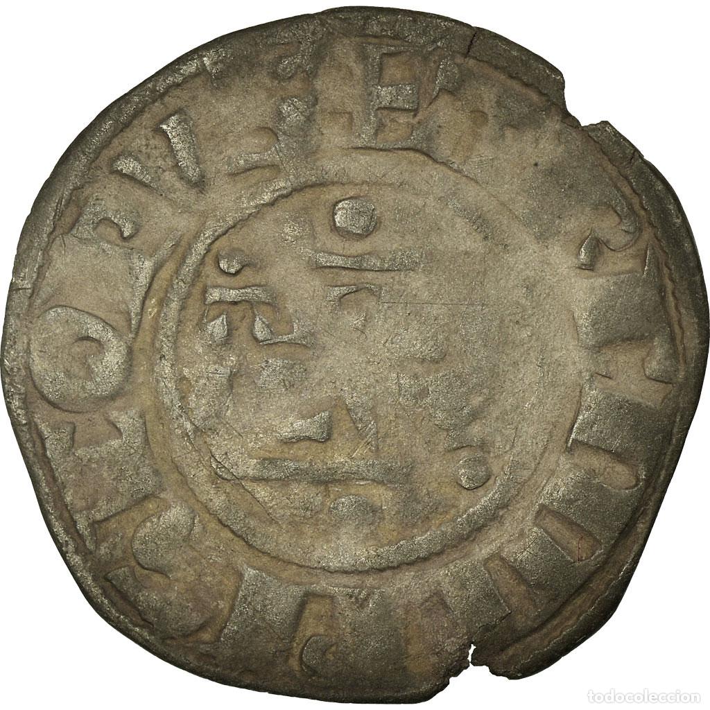 Alte M&uuml;nzen aus Europa: [#30044] Moneda, Francia, Denarius, Reims, BC+, Plata