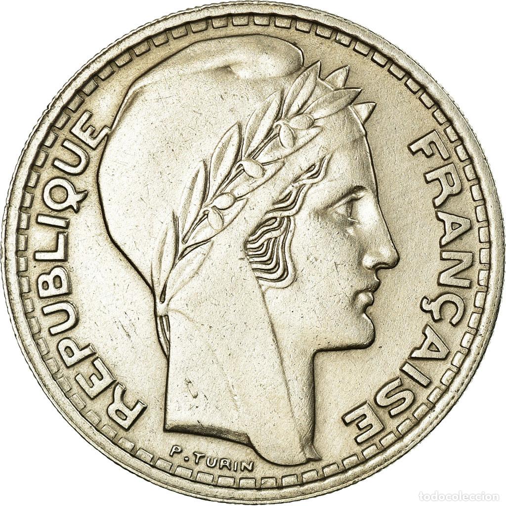 Old Coins of Europe: [#27657] Moneda, Francia, Turin, 10 Francs, 1946, MBC, Cobre - n&iacute;quel, KM:908.1