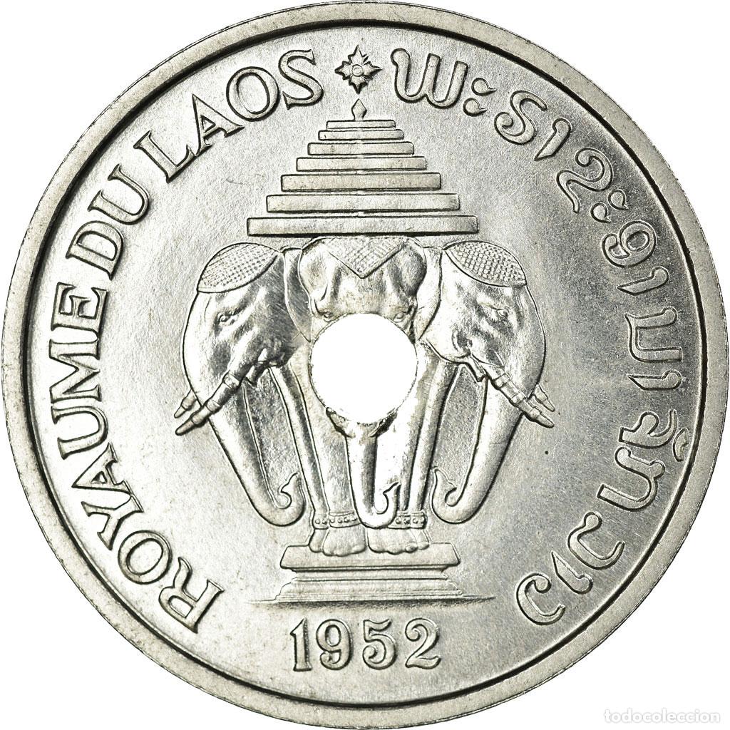 Alte M&uuml;nzen aus Europa: [#30857] Moneda, Lao, Sisavang Vong, 20 Cents, 1952, SC, Aluminio, Lecompte:5