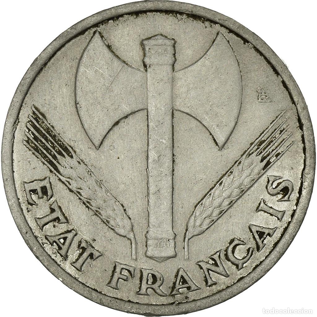 Monedas antiguas de Europa: [#33244] Moneda, Francia, Bazor, 50 Centimes, 1943, MBC, Aluminio, KM:914.1, Gadoury:425