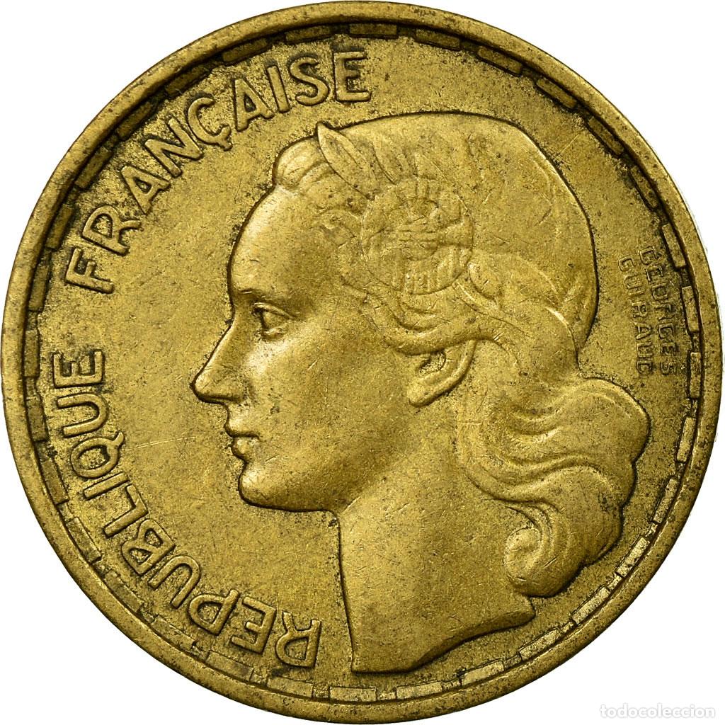 Monete antiche di Europa: [#50515] Moneda, Francia, Guiraud, 20 Francs, 1950, Beaumont-le-Roger, MBC, Aluminio -