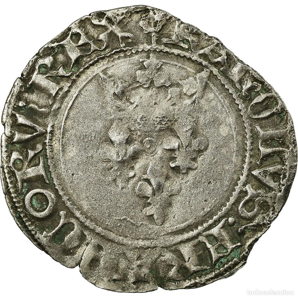 Moedas antigas da Europa: [#56683] Moneda, Francia, Florette, Ch&acirc;lons-Sur-Marne, BC+, Plata, Duplessy:387D