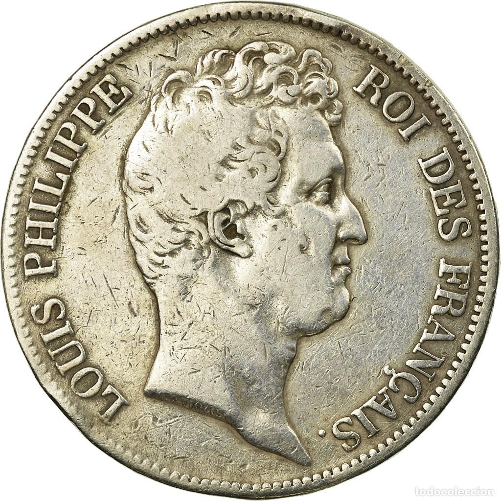 Monete antiche di Europa: [#56962] Moneda, Francia, Louis-Philippe, 5 Francs, 1830, Paris, BC+, Plata, KM:738